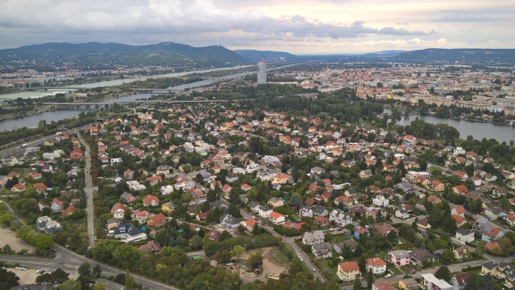 Aussicht vom Donauturm über Wien